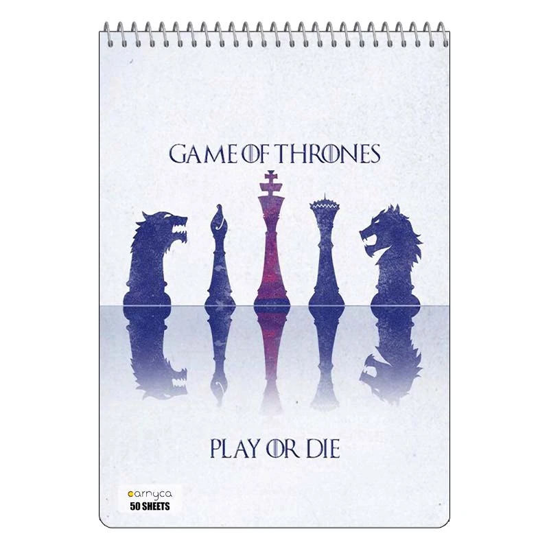 دفتر نقاشی 50 برگ سیمی کارنیکا طرح بازی تاج و تخت Game of Thrones کد 63992
