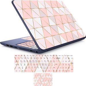 نقد و بررسی استیکر لپ تاپ راتیانا مدل pinky مناسب برای لپ تاپ 15 تا 17 اینچ به همراه برچسب حروف فارسی کیبورد توسط خریداران