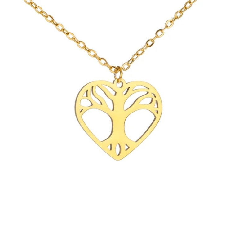 گردنبند طلا 18 عیار زنانه آرا مدل قلبی