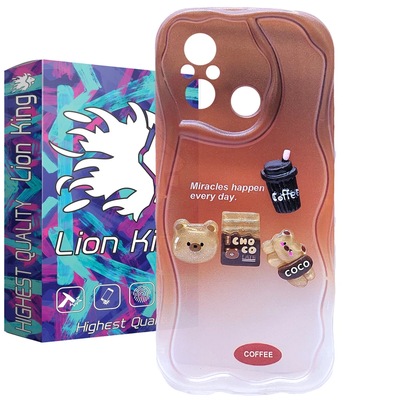 کاور لاین کینگ مدل TPUCAFFEH مناسب برای گوشی موبایل شیائومی Redmi 12C / Poco C55