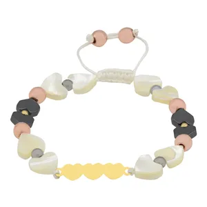 دستبند طلا 18 عیار زنانه الن نار طرح قلب