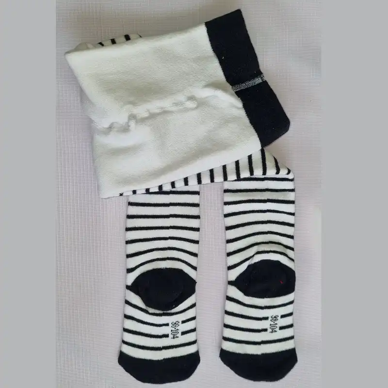 جوراب شلواری نوزادی لوپیلو مدل تو کرکی کد 02