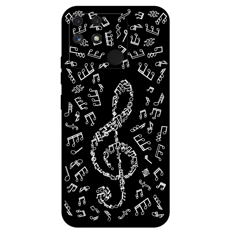 کاور مگافون طرح نوت موسیقی مدل 1370 مناسب برای گوشی موبایل ریلمی Narzo 50A     
