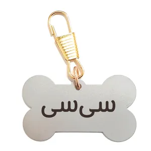 پلاک شناسایی حیوانات مدل استخوان طرح سی سی
