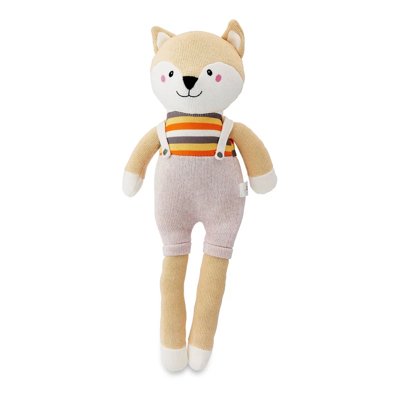 عروسک طرح روباه مدل Spark Create Imagine Knitted Fox کد SZ6/430 ارتفاع 50 سانتی‌متر