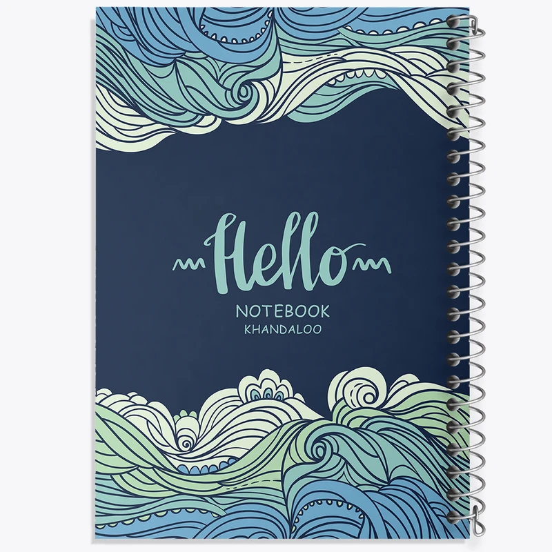 دفتر نقاشی 50 برگ خندالو طرح موج کد N830