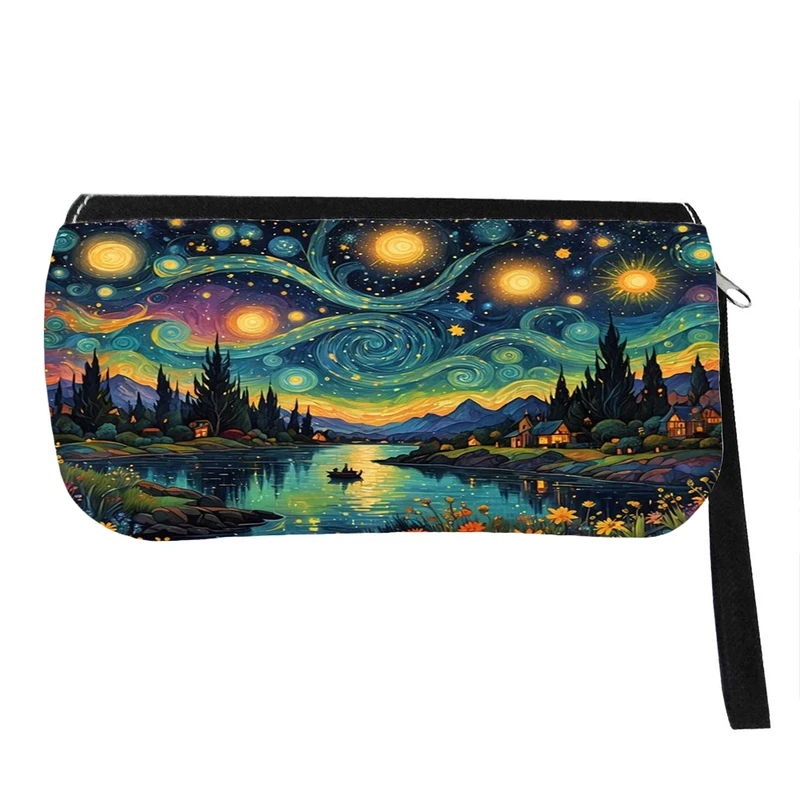 جامدادی پاد آفرین مدل فانتزی طرح ونگوگ شب پر ستاره کد p393