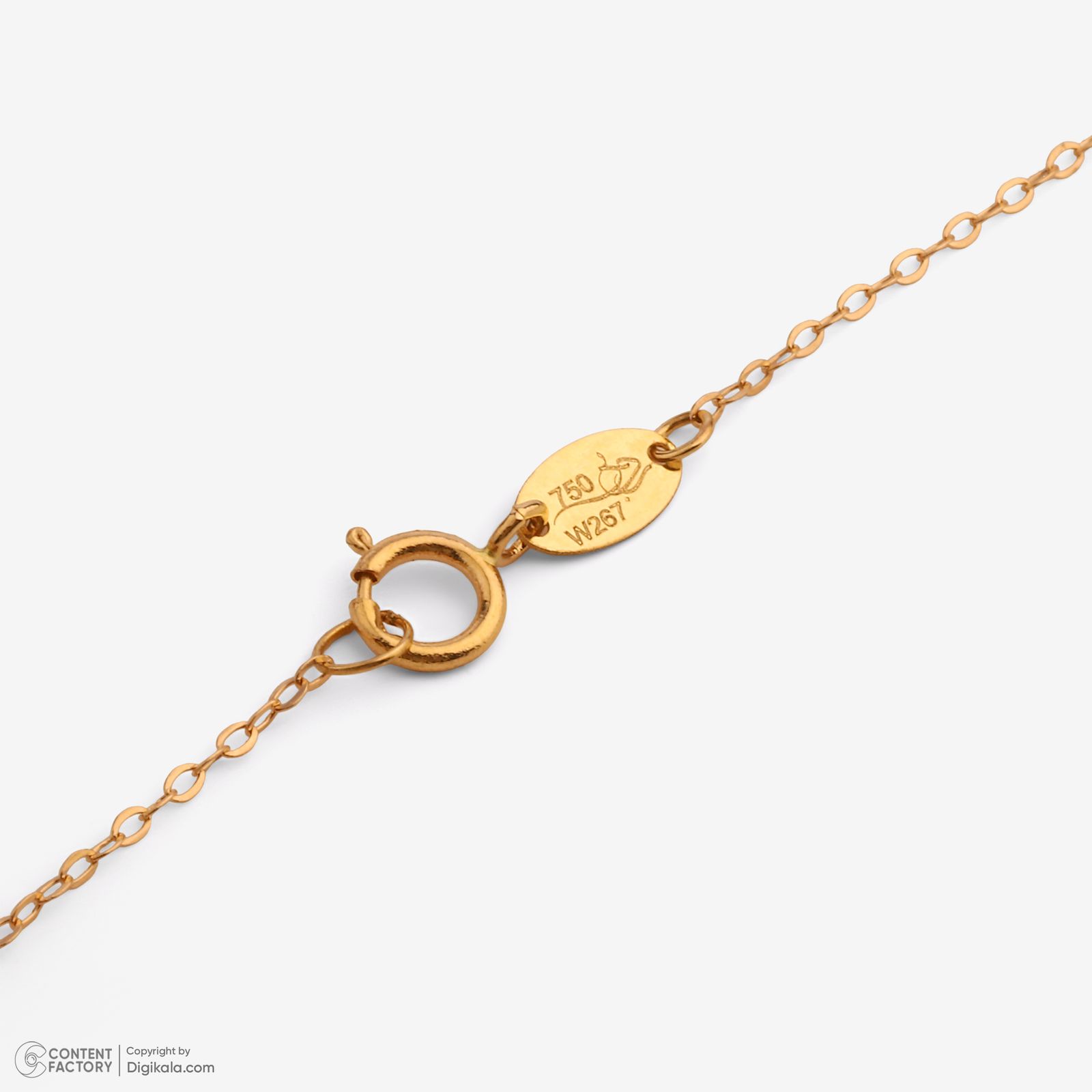 گردنبند طلا 18 عیار زنانه با طرح حلقه‌ای (فلامینگو) روبی آرت گالری مدل 288760 -  - 4
