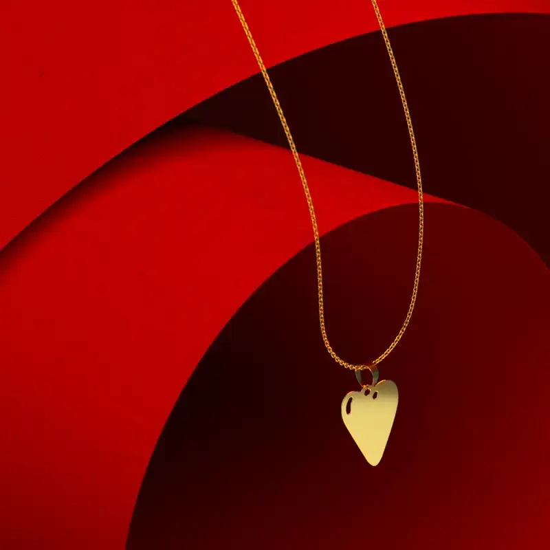 گردنبند طلا 18 عیار زنانه مدوپد مدل گل کد CA10801