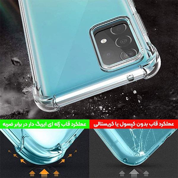 کاور قاب تک طرح ژله ای کپسول دار مدل JLLZ-KPS مناسب برای گوشی موبایل سامسونگ Galaxy A71 1