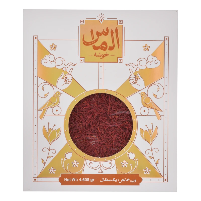 زعفران رشته ای الماس خوشه - 1 مثقال