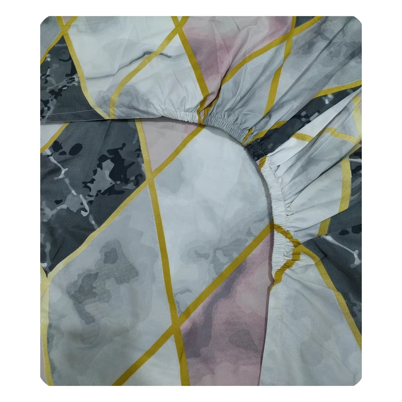 ملحفه پانیذ پود مدل ماربل کد A105 دو نفره سایز 140x200 سانتی متر