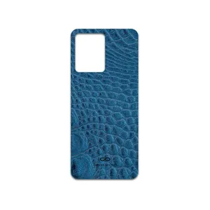 MAHOOT Blue-Crocodile-Leather Cover Sticker for Xiaomi Redmi Note 12 4G