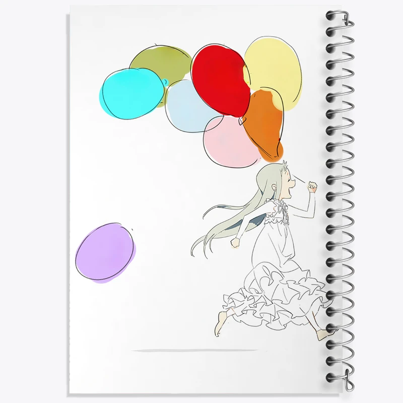 دفتر نقاشی 50 برگ خندالو طرح میکو هونما انیمه آنوهانا کد 31992