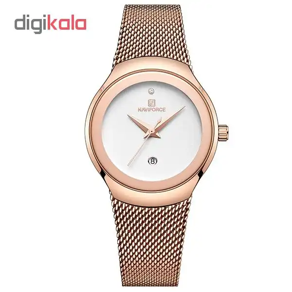 ساعت مچی عقربه ای زنانه نیوی فورس مدل NF5004/RGW