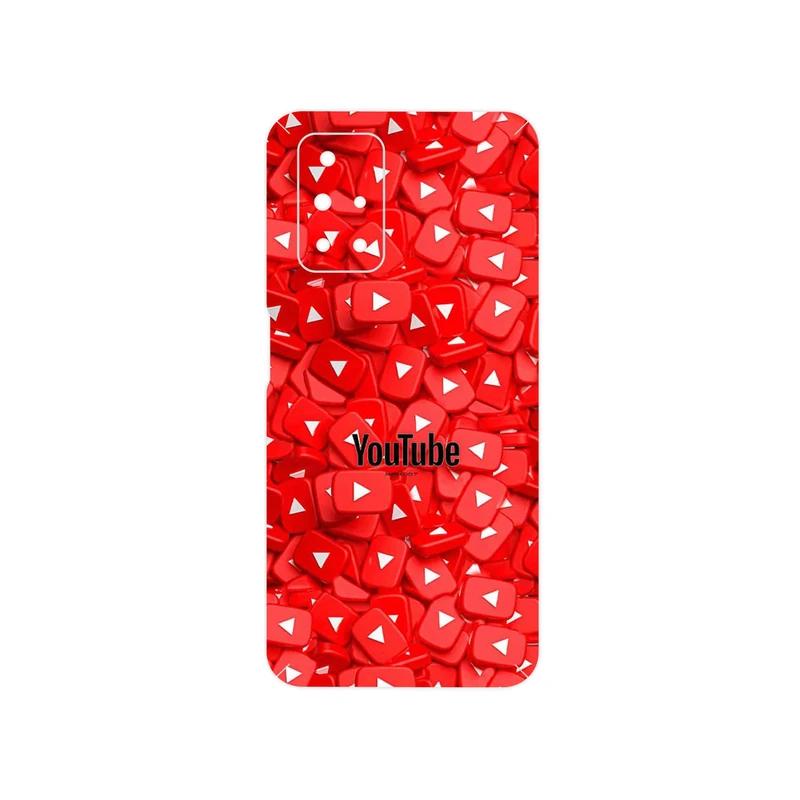 برچسب پوششی ماهوت مدل Youtube مناسب برای گوشی موبایل شیائومی Redmi 10 Prime