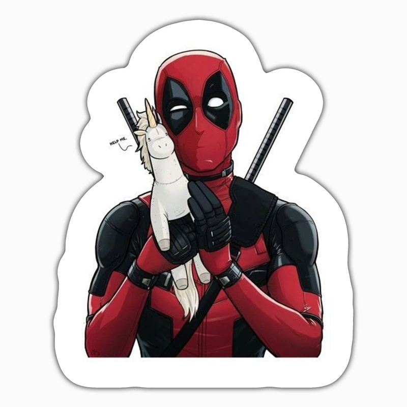 استیکر لپ تاپ و موبایل بووم طرح Marvel مدل Dead Pool کد ZX081