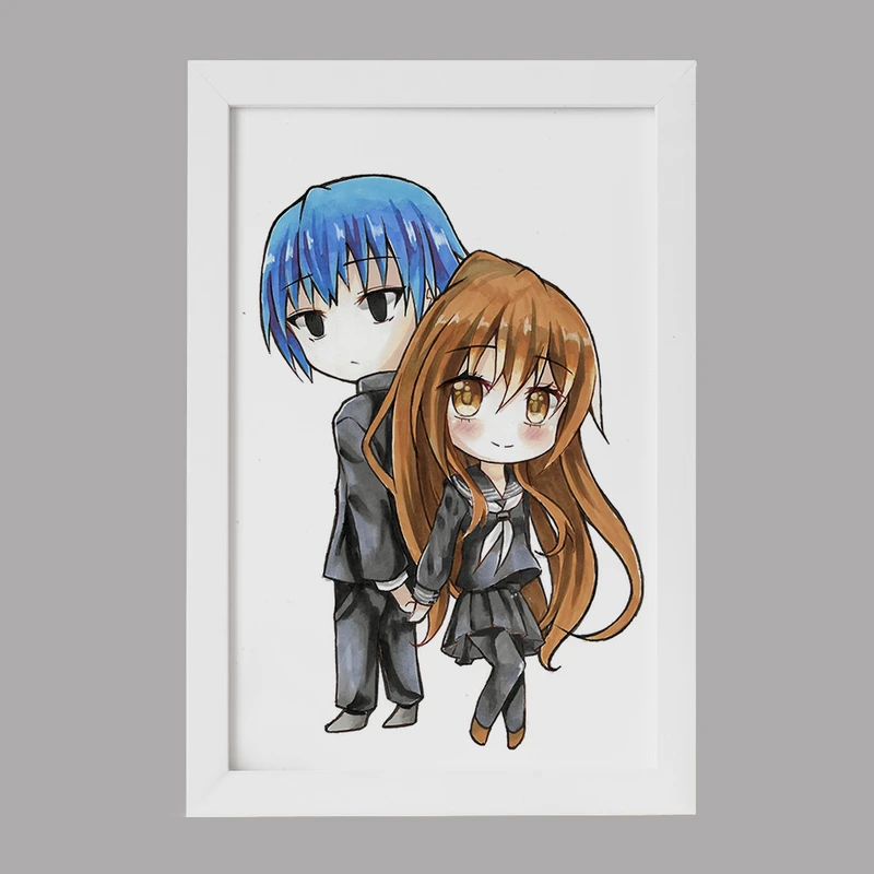 تابلو خندالو مدل تایگا و ریوجی انیمه تورادورا کد 32480