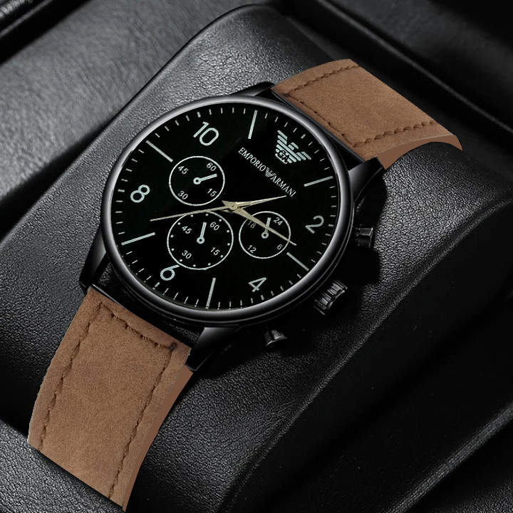 ساعت مچی عقربه‌ای مردانه مدل اسپرت سه موتور کد gh11