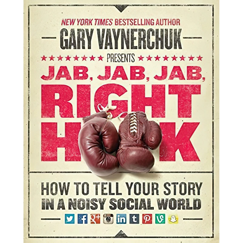 کتاب Jab, Jab, Jab, Right Hook اثر Gary Vaynerchuk انتشارات Harper Business