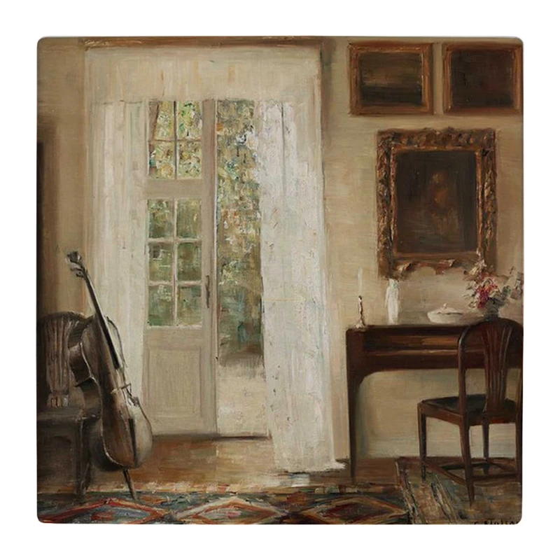 زیر لیوانی  طرح ویالن سل و دکوراسیون اتاق کد    4824226_3703