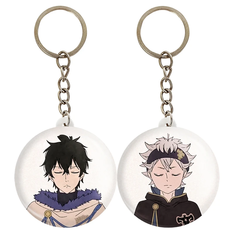 جاکلیدی خندالو مدل انیمه شبدر سیاه بلک کلاور Black Clover کد A105 مجموعه 2 عددی