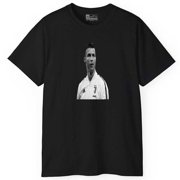 تی شرت آستین کوتاه مردانه پاد آفرین مدل اسپرت فوتبالی طرح رونالدو کد 01100.