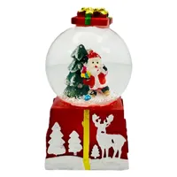 گوی مدل چراغدار بابانوئل طرح هدیه کریسمس کد A4127