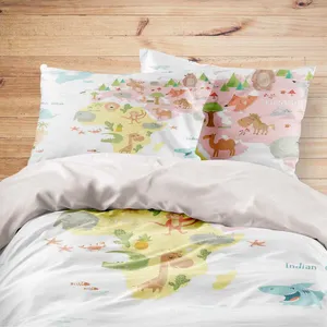 سرویس خواب مدوپد طرح لبخند مدل mod00589 یک نفره 4 تکه