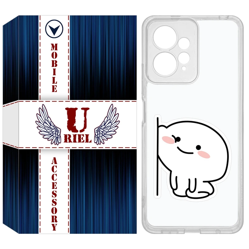 کاور یوریل مدل Clear کد 93 طرح لوس مناسب برای گوشی موبایل شیائومی Redmi Note 12 4G