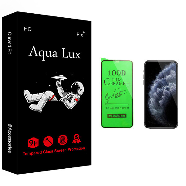 محافظ صفحه نمایش سرامیکی آکوا لاکس مدل +Pro مناسب برای گوشی موبایل اپل iPhone 11 Pro Max