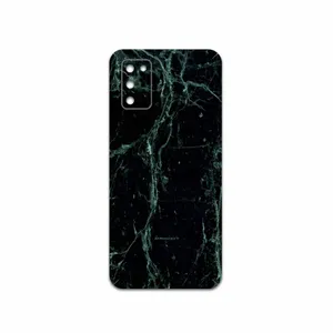MAHOOT Graphite-Green-Marble Cover Sticker for Samsung Galaxy A03S