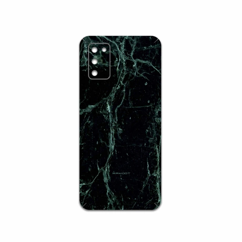 برچسب پوششی ماهوت مدل Graphite-Green-Marble مناسب برای گوشی موبایل سامسونگ Galaxy A03S