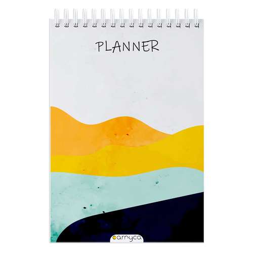 دفتر برنامه ریزی کارنیکا طرح موج های رنگارنگ مدل پلنر روزانه کد COLORFULL WAVE 2