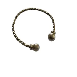 دستبند نقره زنانه مدل گوی