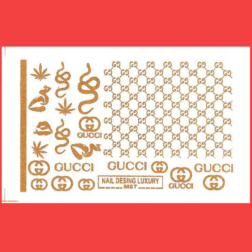 استیکر طراحی ناخن مدل M07T