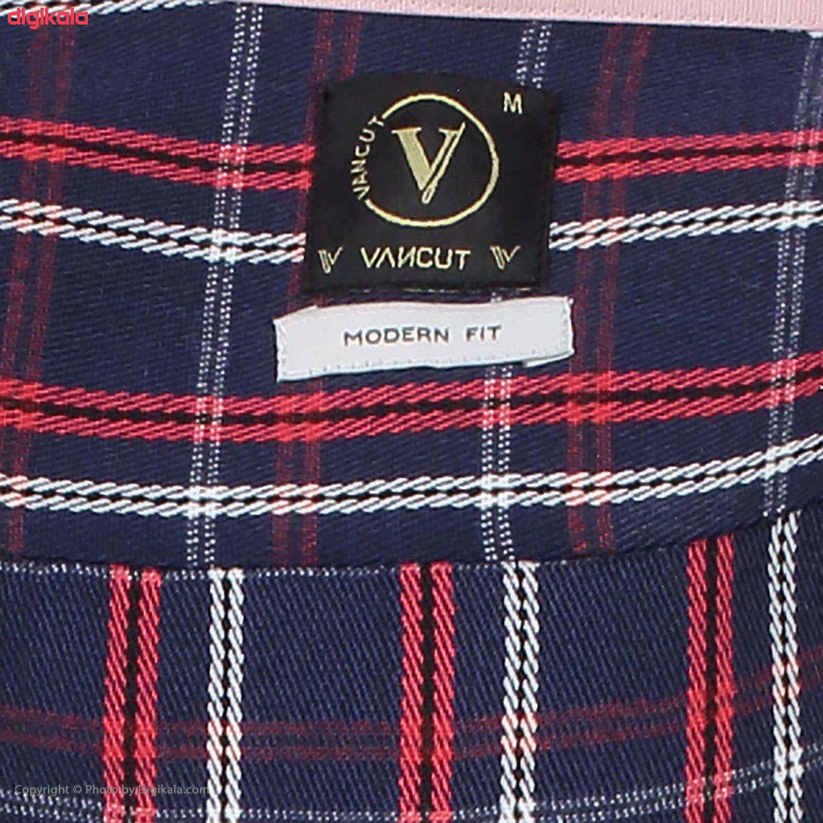 پیراهن آستین بلند مردانه ونکات مدل RVN485207 بسته 2 عددی -  - 4