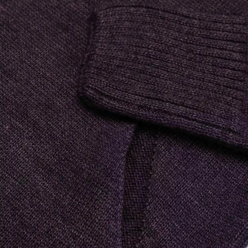 هودی بافت زنانه تولیکا مدل کلاهدار کد 787815 رنگ بادمجانی