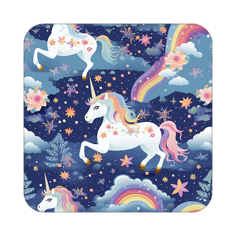 زیر لیوانی کاکتی طرح اسب تک شاخ و یونیکورن مدل mp31883