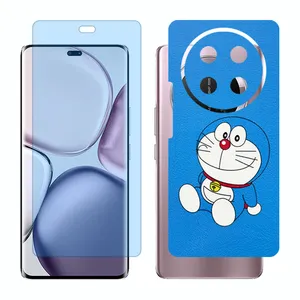 Glass Together model matte anti bluescreen protector suitable for Honor X9c mobile phone with back cover sticker
