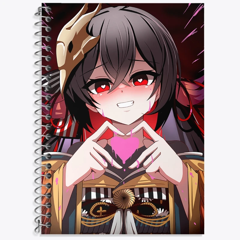 دفتر زبان 50 برگ خندالو مدل دو خط طرح بازی آزور لین (Azur Lane) کد 34273