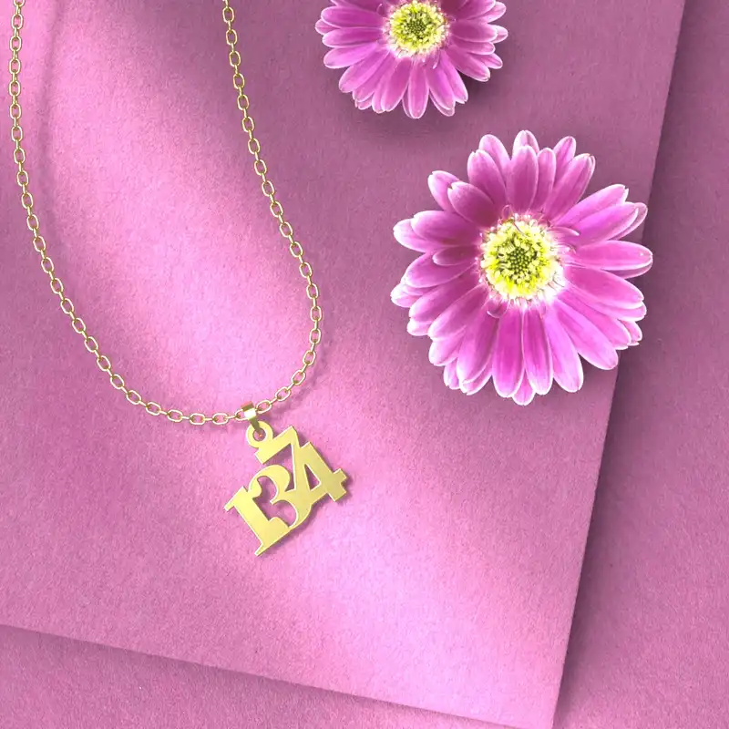 گردنبند طلا 18 عیار زنانه مدوپد مدل 1374