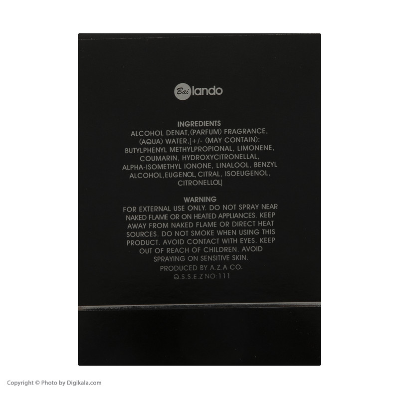 ادو پرفیوم مردانه بایلندو مدل Mercedes bnz حجم 100 میلی لیتر