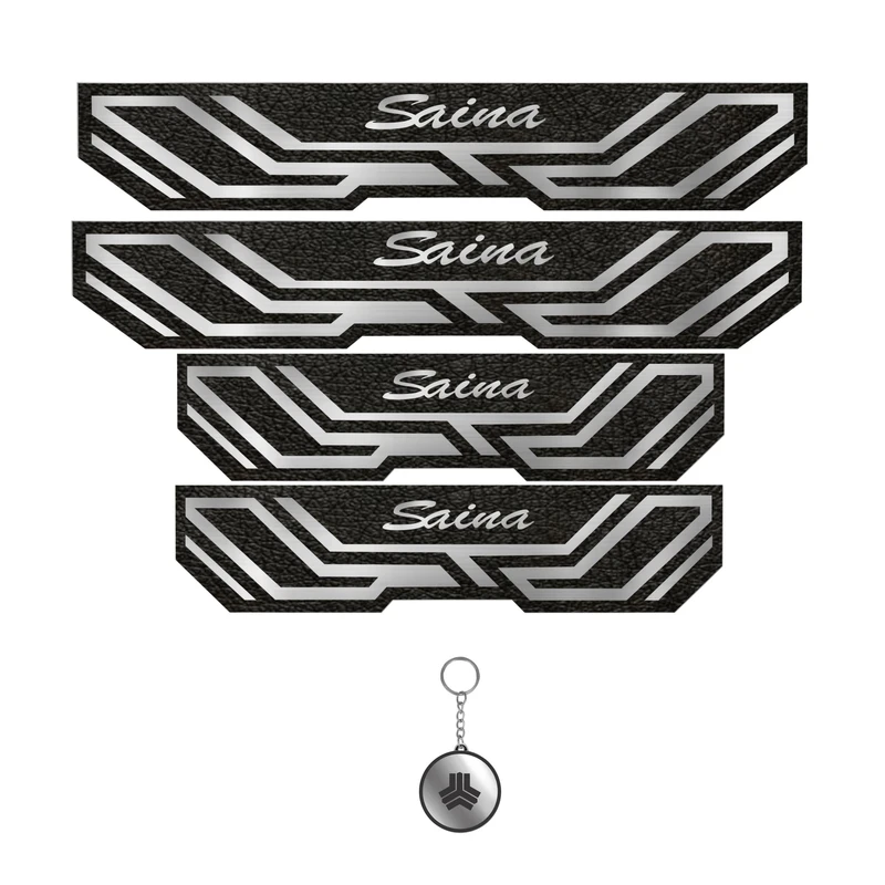 برچسب پارکابی خودرو مهدیار کد PKA T 2086  مناسب برای ساینا مجموعه 4 عددی به همراه جاکلیدی