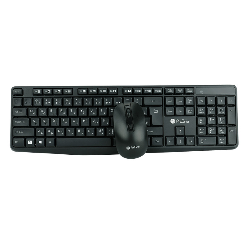 کیبورد و ماوس بی سیم پرووان مدل PMK20W، سوئیچ ممبران، Full-size