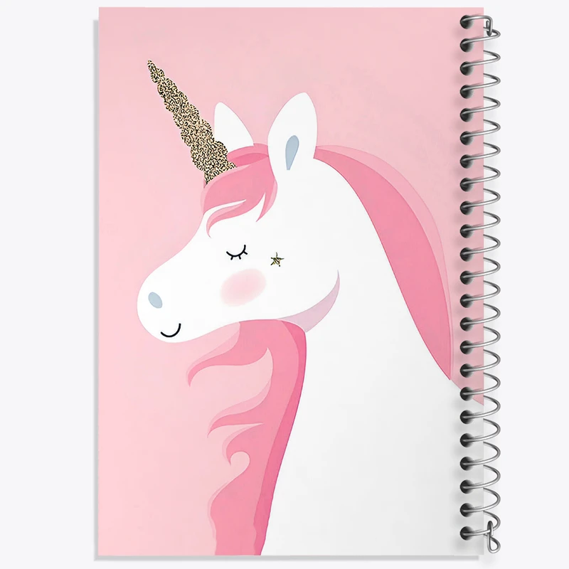 دفتر شطرنجی 50 برگ خندالو طرح اسب تک شاخ کد N3194