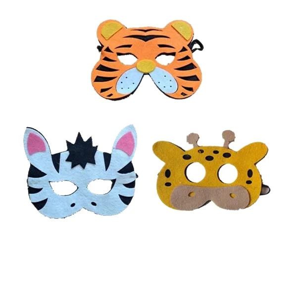 ماسک ایفای نقش مدل نقاب  حیوانات مجموعه 3 عددی