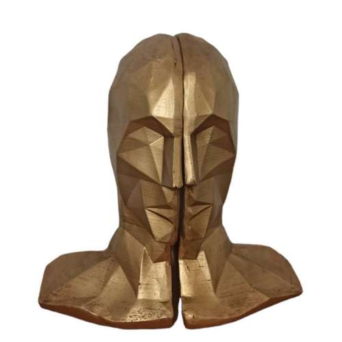 نگهدارنده کتاب طرح گرافیتی سر انسان مجموعه 2 عددی