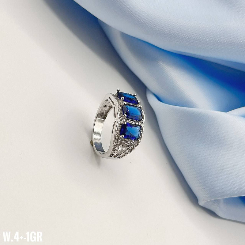 انگشتر نقره زنانه مدل نگین یاقوت رویال 071