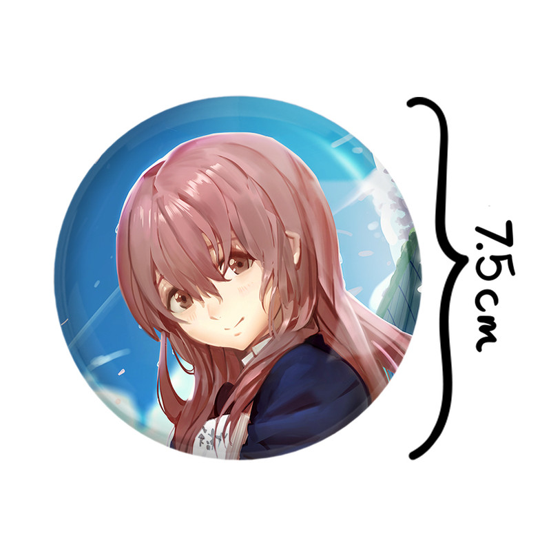 آینه جیبی خندالو طرح شوکو نیشیمیا انیمه سایلنت ویس A Silent Voice مدل تاشو کد 15827